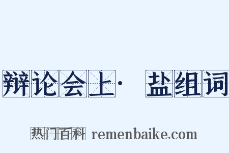 辩论会上·盐组词是什么意思的图片
